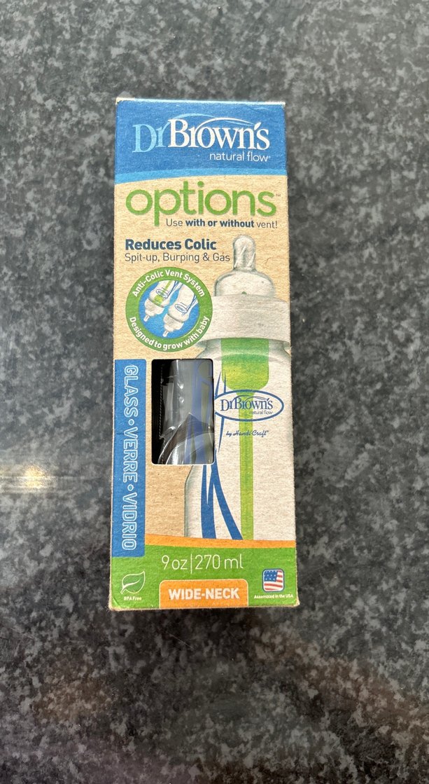 Dr. Brown's  Anti Colic cam biberon 270 ml - Görsel 2