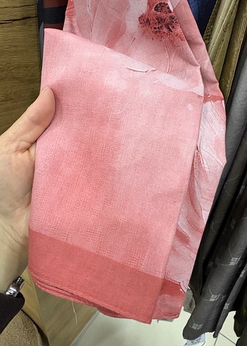 Gri Mavi İpek Görünümlü Bohem Kadın Şal - Görsel 3