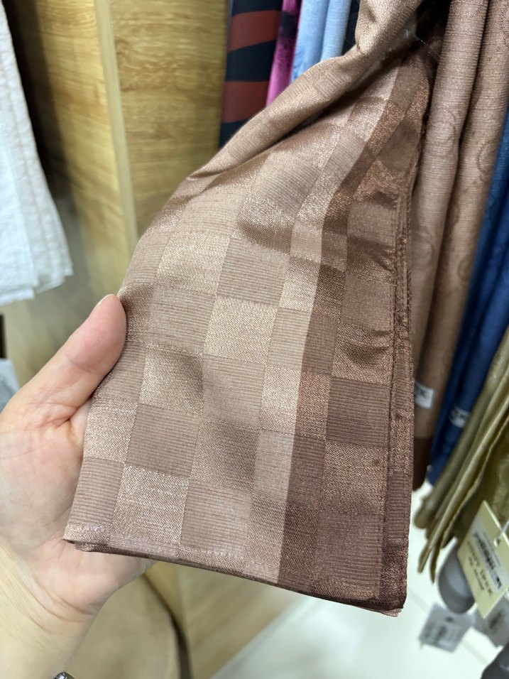 Kadın Mavi Örgü Desenli Şal - Görsel 5