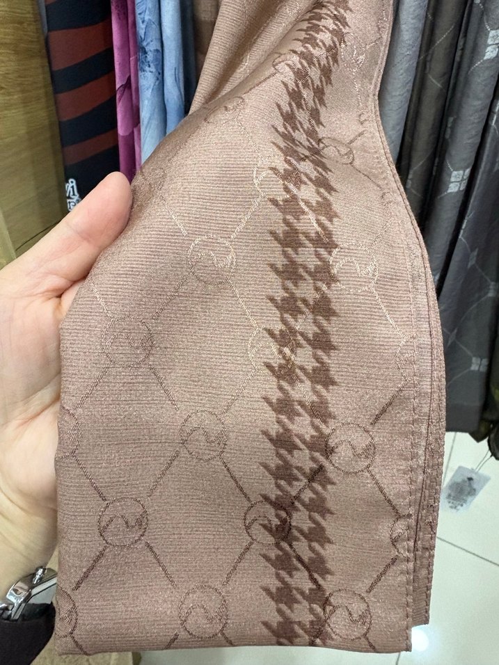 Kadın Mavi Örgü Desenli Şal - Görsel 3