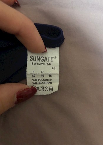 Mavi Strappy Kadın Bikini Üstü - Görsel 5