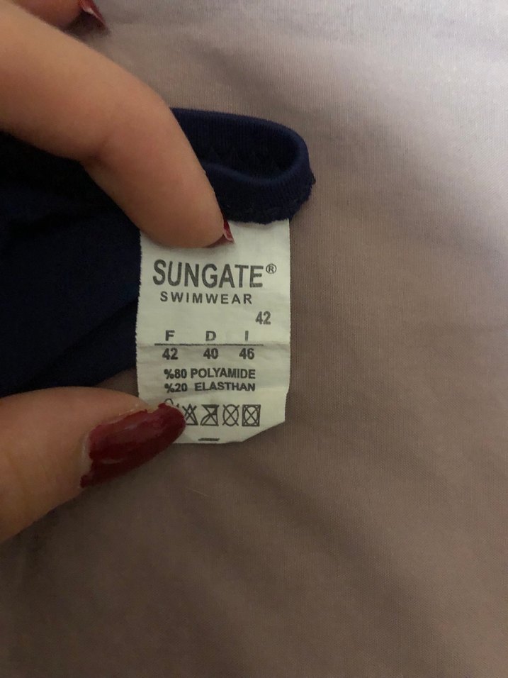 Mavi Strappy Kadın Bikini Üstü - Görsel 5