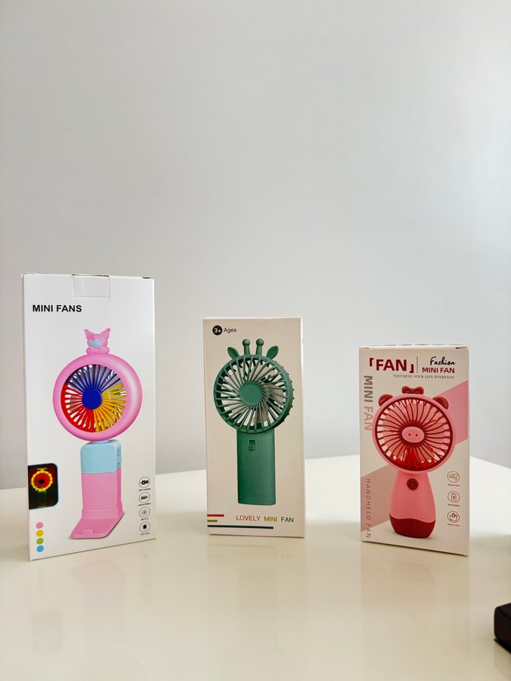 Mini Çok Renkli Taşınabilir Vantilatörler - Görsel 3