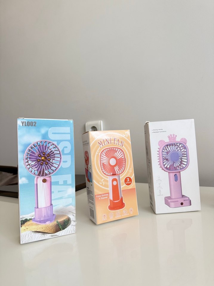 Mini Çok Renkli Taşınabilir Vantilatörler - Görsel 2