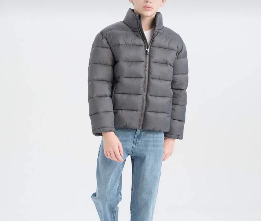 Erkek çocuk Gri Sokak Stili Mont - Görsel 3