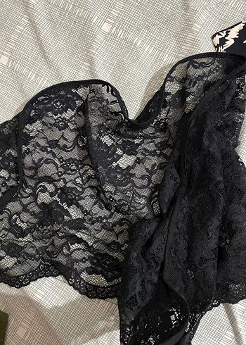 Siyah Dantelli etek tarz kemer - Görsel 2