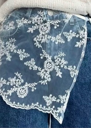 Siyah Dantelli etek tarz kemer - Görsel 3