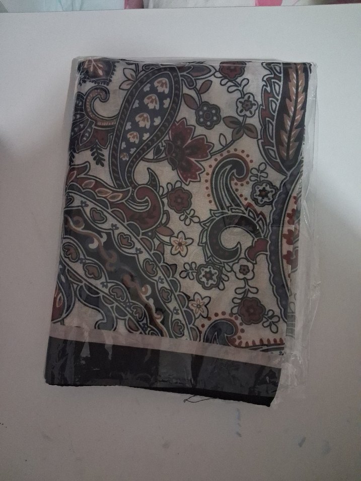 Bohem Çok Renkli Gri Desenli Kadın Şal - Görsel 4