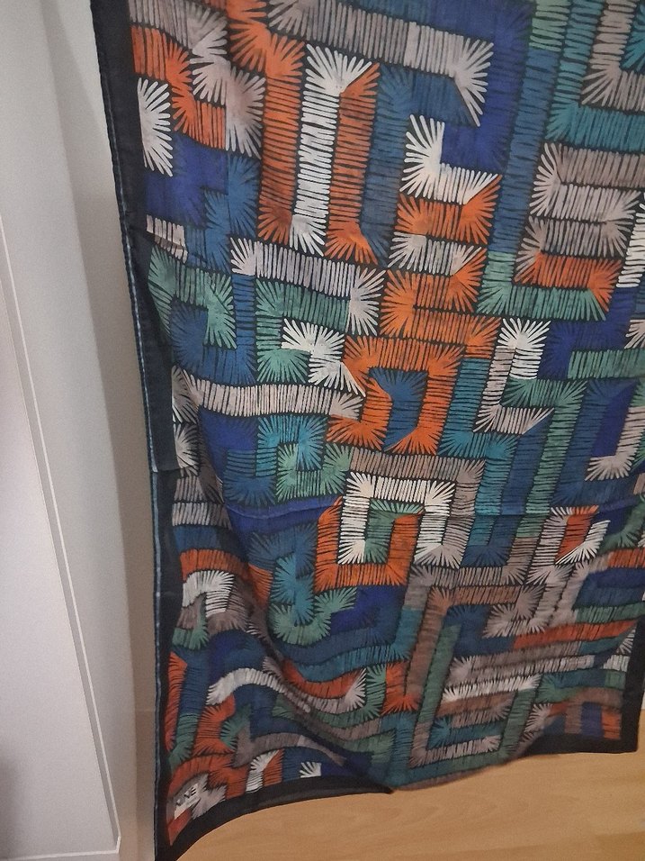 Kadın Çok Renkli Desenli Şal - Görsel 2