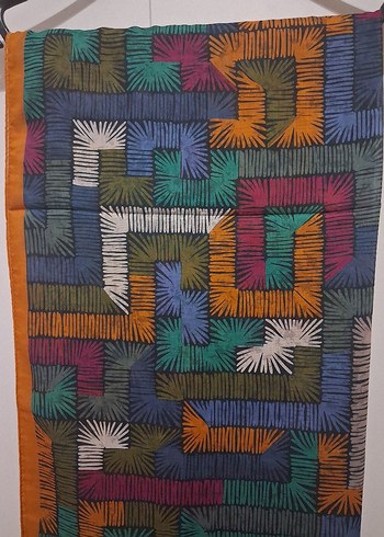 Çok Renkli Desenli Kadın Şal - Görsel 3