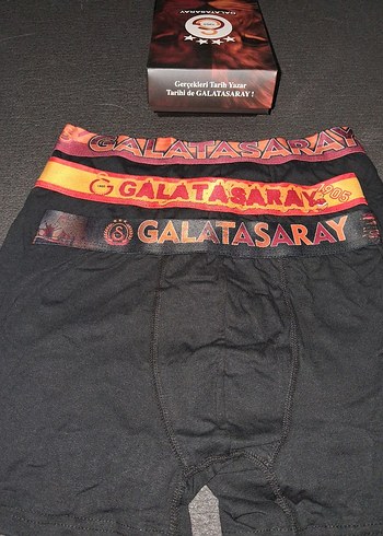 Galatasaray Baskılı Kırmızı Erkek Boxer Seti - Görsel 2