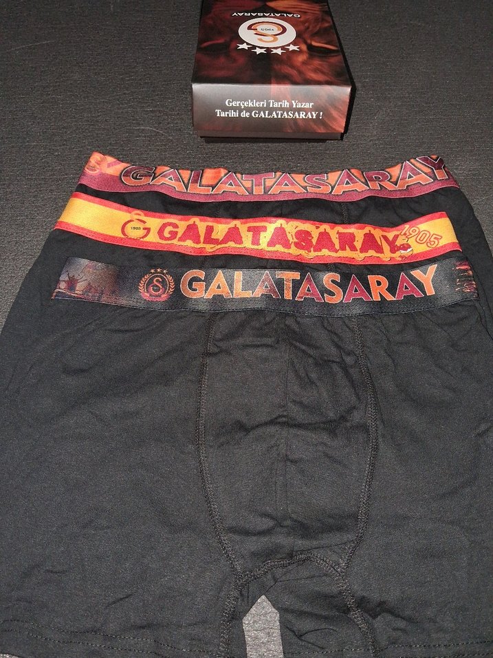 Galatasaray Baskılı Kırmızı Erkek Boxer Seti - Görsel 2