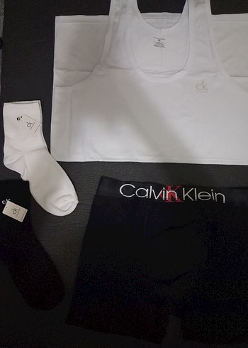 Calvin Klein Siyah Baskılı Erkek Set 3 lü - Görsel 2