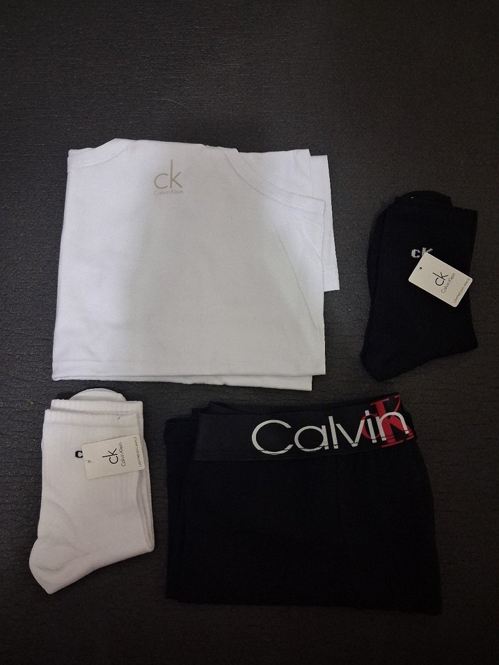 Calvin Klein Siyah Baskılı Erkek Set 3 lü - Görsel 3