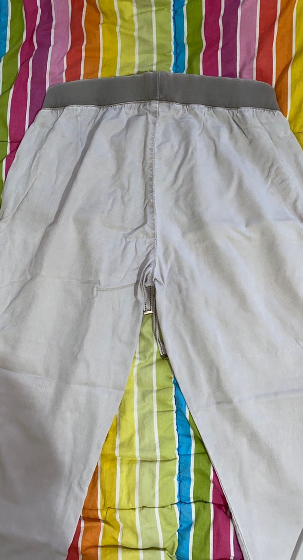 Bej Kemerli Midi Keten Pantolon - Görsel 4