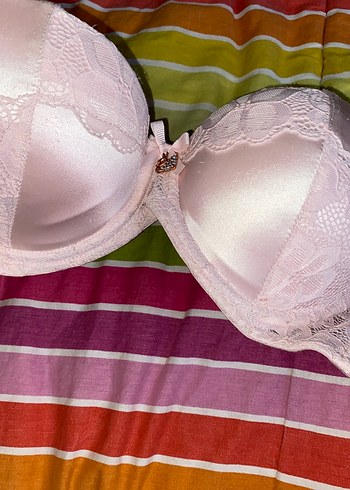 Dantel Detaylı Açık Pembe Sütyen - Görsel 6