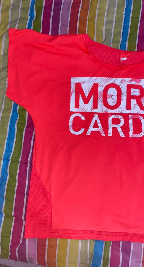 Renkli Baskılı Kısa Kollu Spor Tişört - Görsel 4