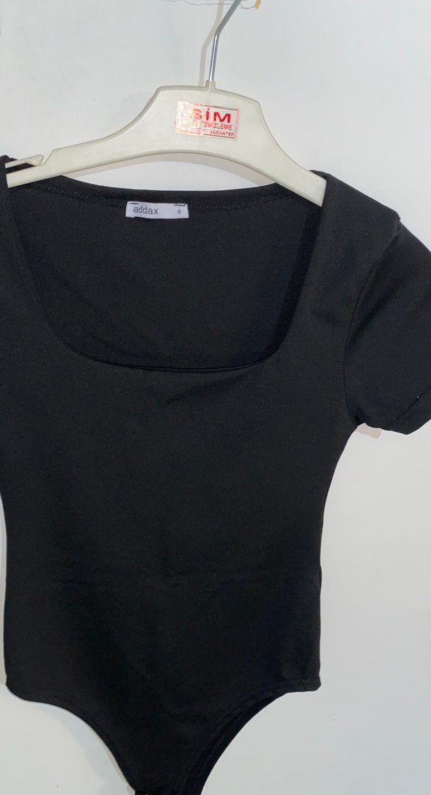 Kadın Siyah Kısa Kollu body - Görsel 4