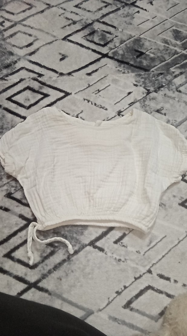 Beyaz Rahat Mini  kız çocuk bluzu - Görsel 2