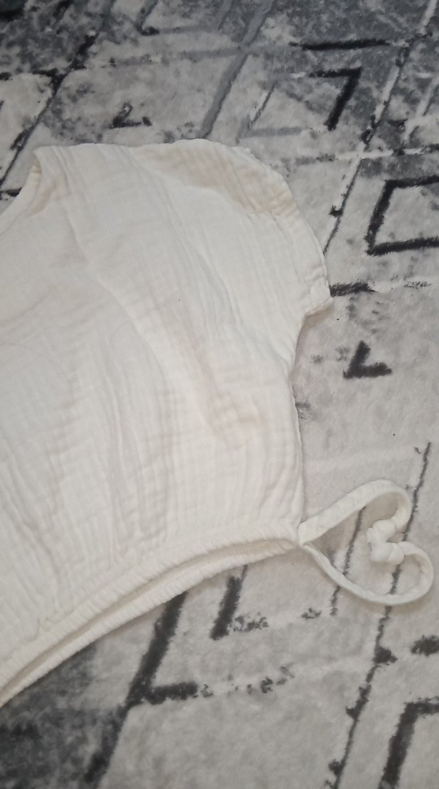 Beyaz Rahat Mini  kız çocuk bluzu - Görsel 5