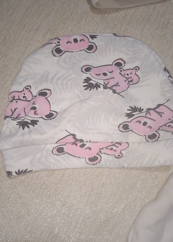 Pamuk Bebek Şapkaları Seti, Pastel Renkler - Görsel 3