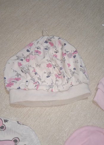 Pamuk Bebek Şapkaları Seti, Pastel Renkler - Görsel 8