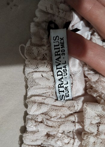 Dantel Detaylı Midi Etek - Görsel 4