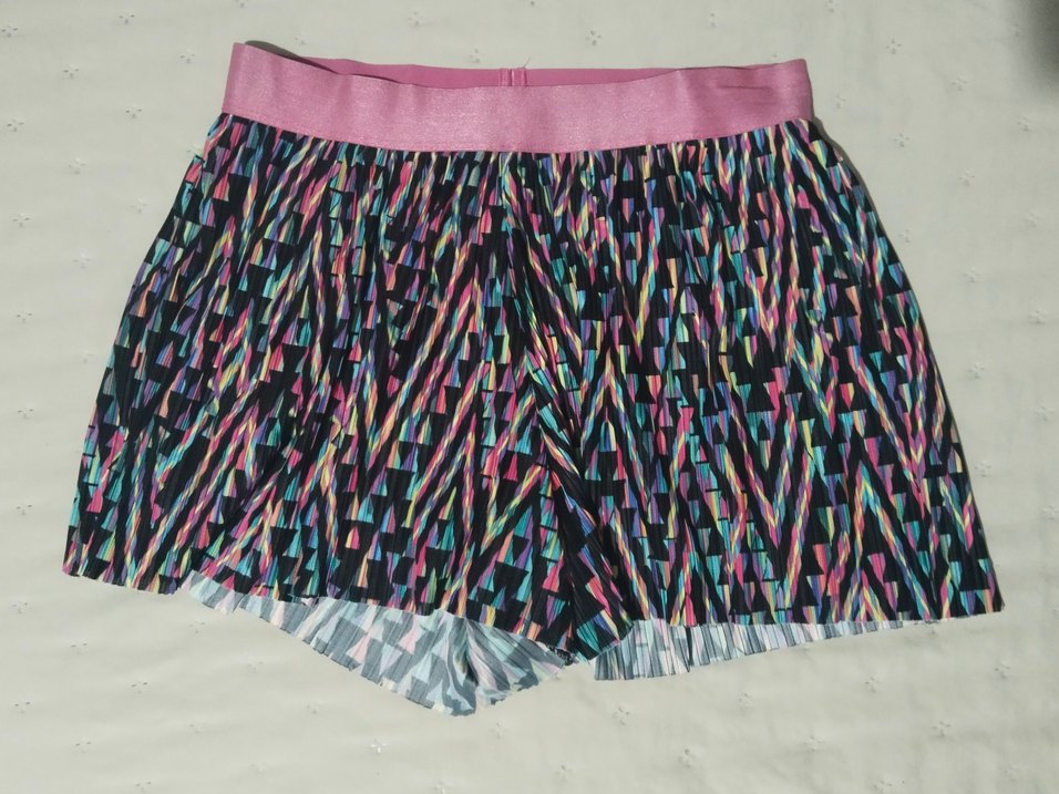 Renkli Pileli Şort Etek - Görsel 2