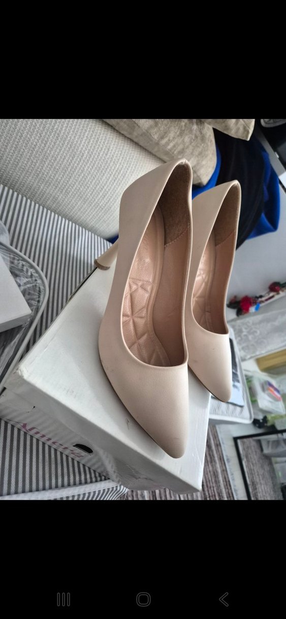 Bej Kadın Topuklu Stiletto - Görsel 5