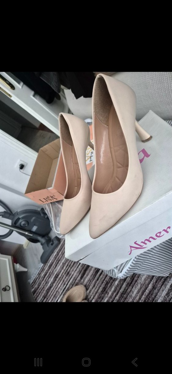 Bej Kadın Topuklu Stiletto - Görsel 4