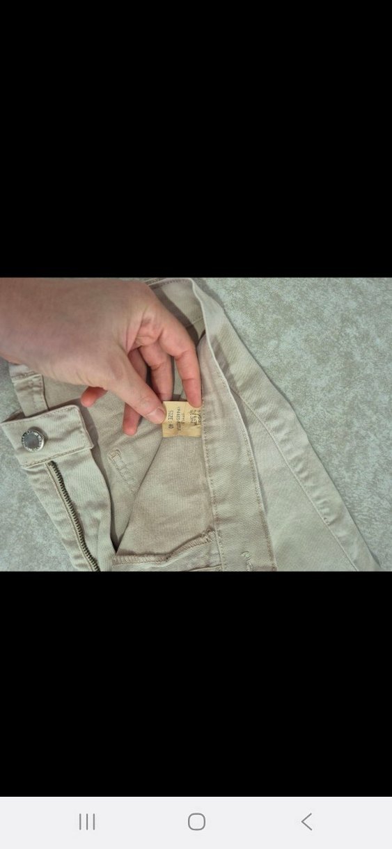 Bej Kemerli Keten Kadın Pantolon - Görsel 2