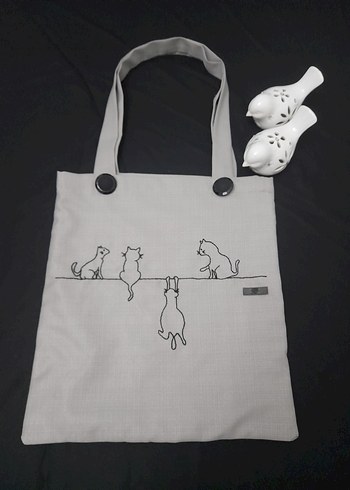 el emeği bez çanta - Görsel 2