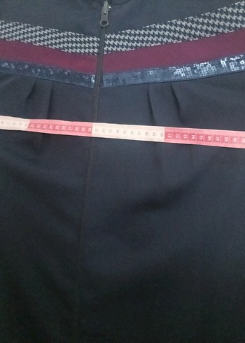 Uzun Lacivert Kadın Pardesü - Görsel 5