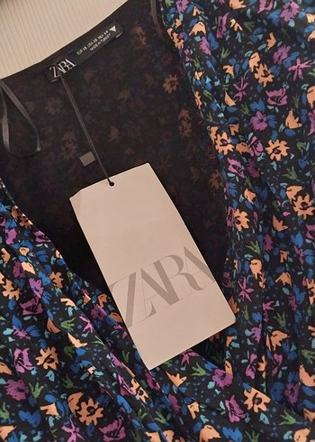 Çiçek Desenli Uzun Kollu Midi Elbise - Görsel 4