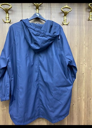 lacivert yagmurluk pull and bear  34 beden - Görsel 3
