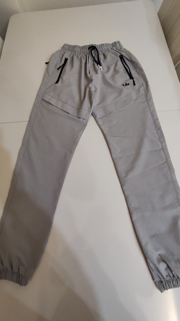 Gri Erkek Fermuarlı Eşofman Altı - Görsel 3