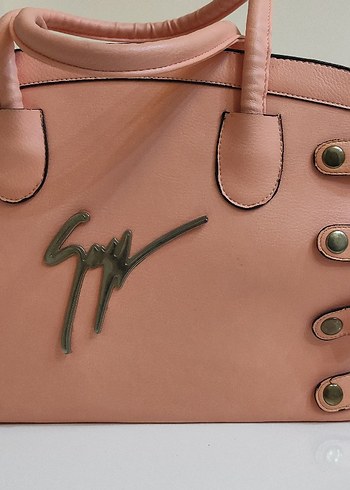 Pembe Tokalı Kadın El Çantası - Görsel 3