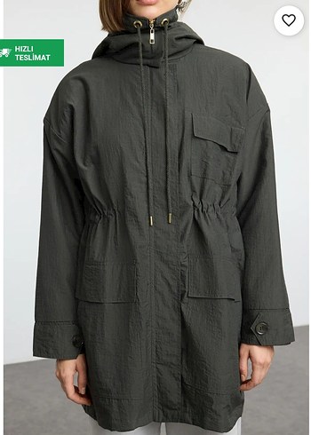 Haki Kadın Yağmurluk - Görsel 4