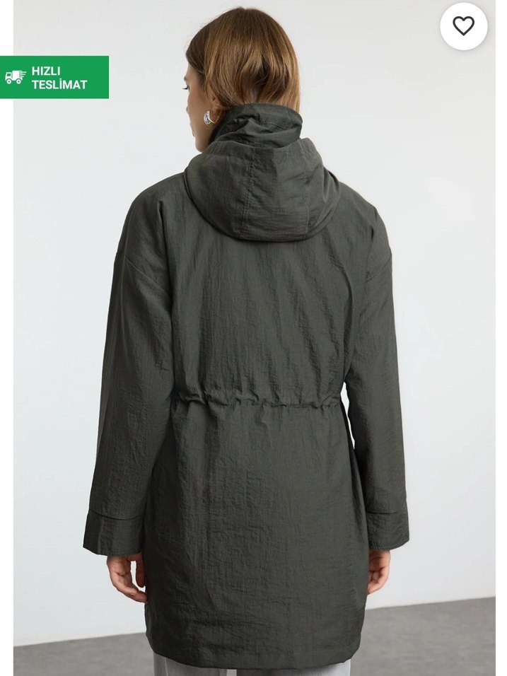 Haki Kadın Yağmurluk - Görsel 5