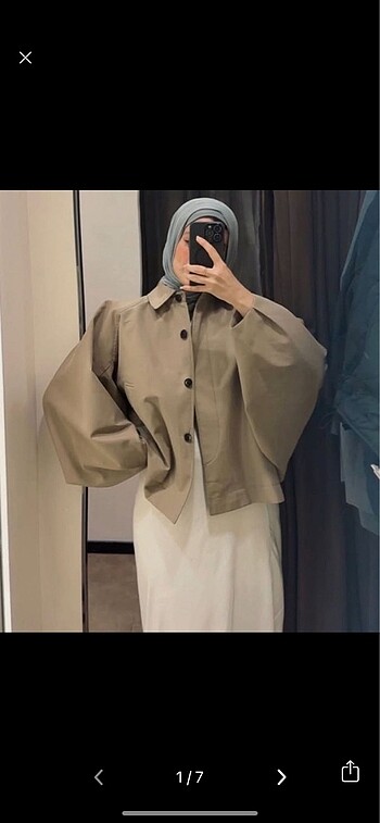 Zara pelerin kısa trençkot