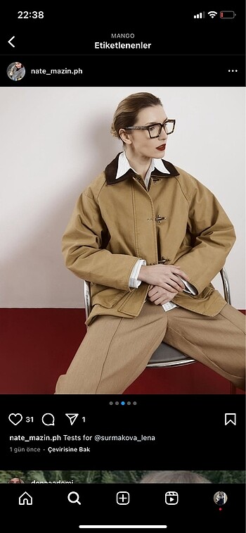 l Beden Mango cepli coton parka