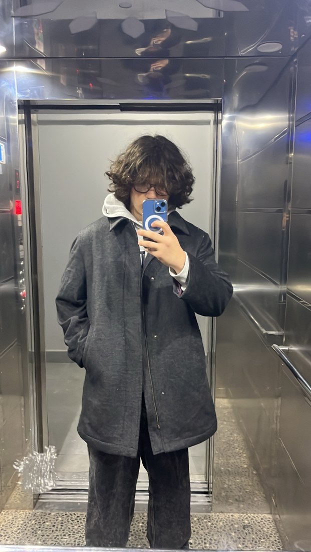 Cacharel orijinal erkek gri parka - Görsel 2