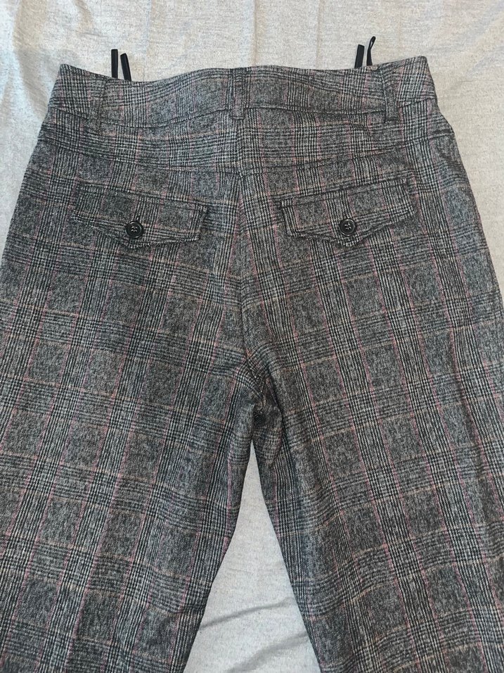 Gri Belli Kumaş Kadın Pantolon - Görsel 4