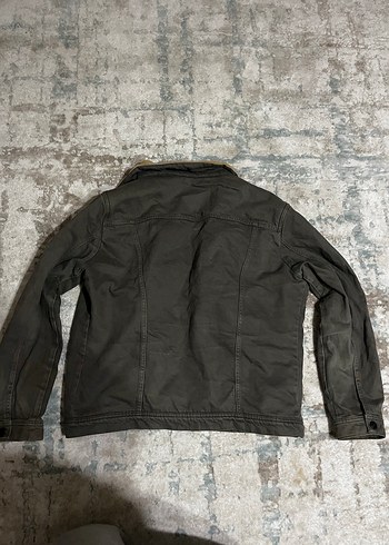 Gri Düğmeli Denim Erkek Ceket - Görsel 2