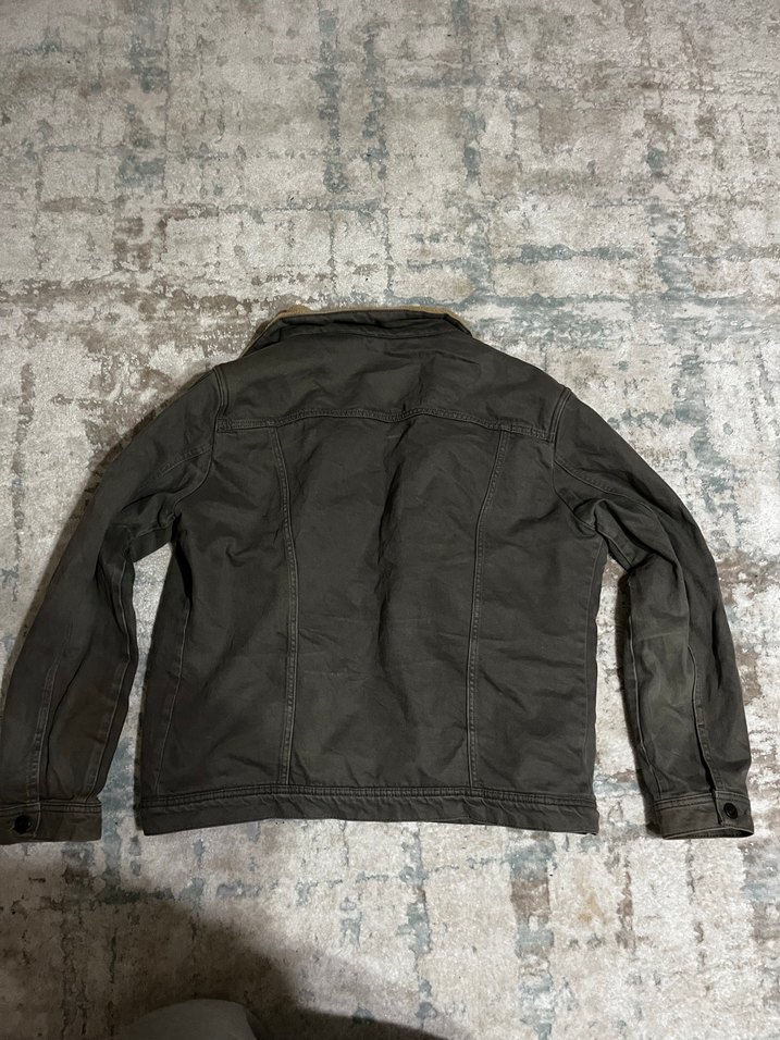 Gri Düğmeli Denim Erkek Ceket - Görsel 2