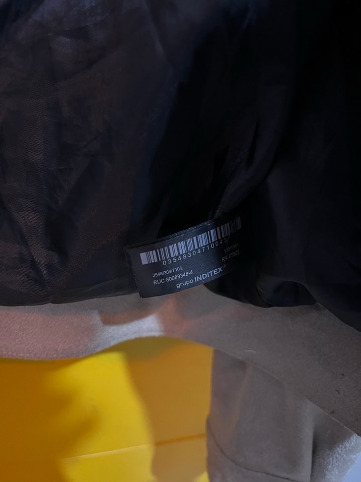 Zara Bej Süet Düğmeli Unisex Ceket - Görsel 5