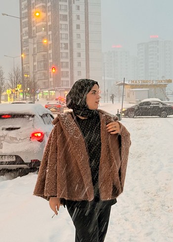 Kahverengi  kürk 1 saat giydim - Görsel 4