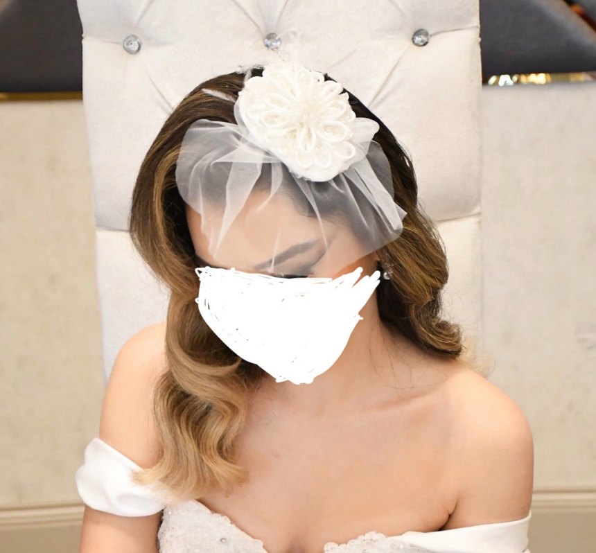 Dantel Detaylı Beyaz Bohem Gelin Nikah Saç Aksesuarı - Görsel 4