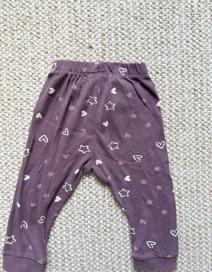 Kız Çocuk Mor Pamuklu Rahat Pijama - Görsel 3