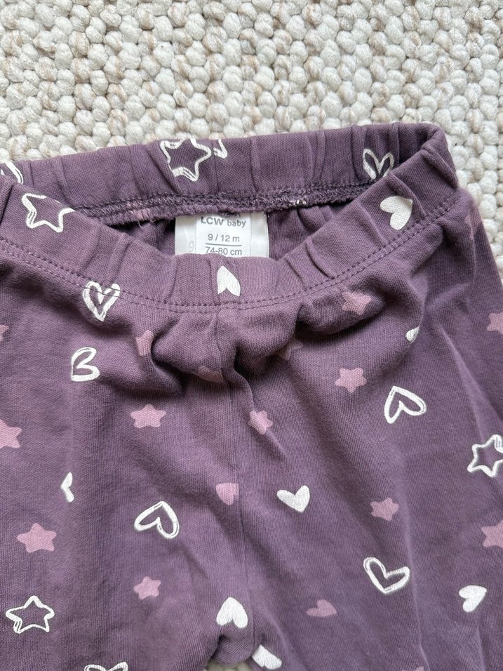 Kız Çocuk Mor Pamuklu Rahat Pijama - Görsel 2